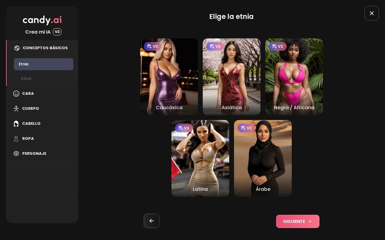 Creador de Candy AI, etnia