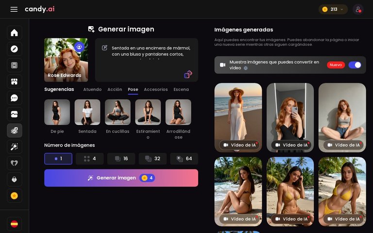 Generador de imágenes de Candy AI