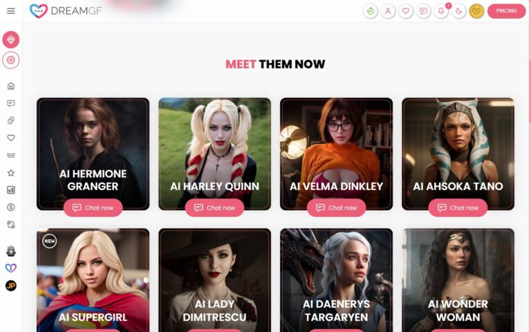 Personajes de ficción de DreamGF: Hermione, Daenerys, Lara Croft