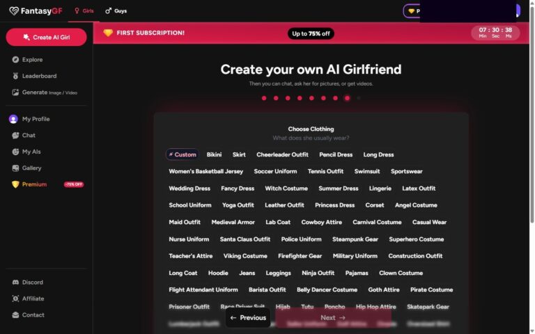 Creador de FantasyGF, paso 7: relación