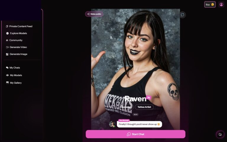 Perfil de Raven en Kupid AI